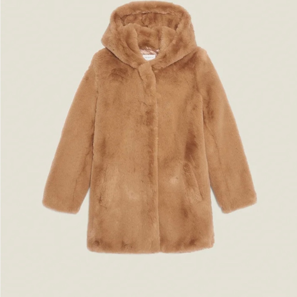 Sandro faux fur coat